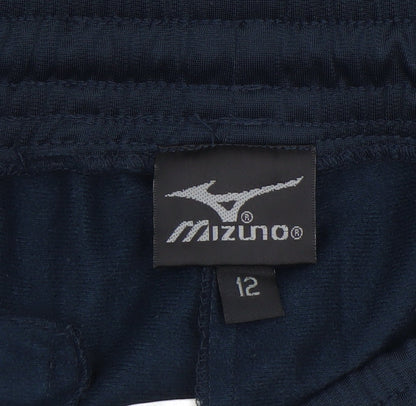 Womens UK Size 12 Mizuno Regular Fit Track Pants Blue Trousers