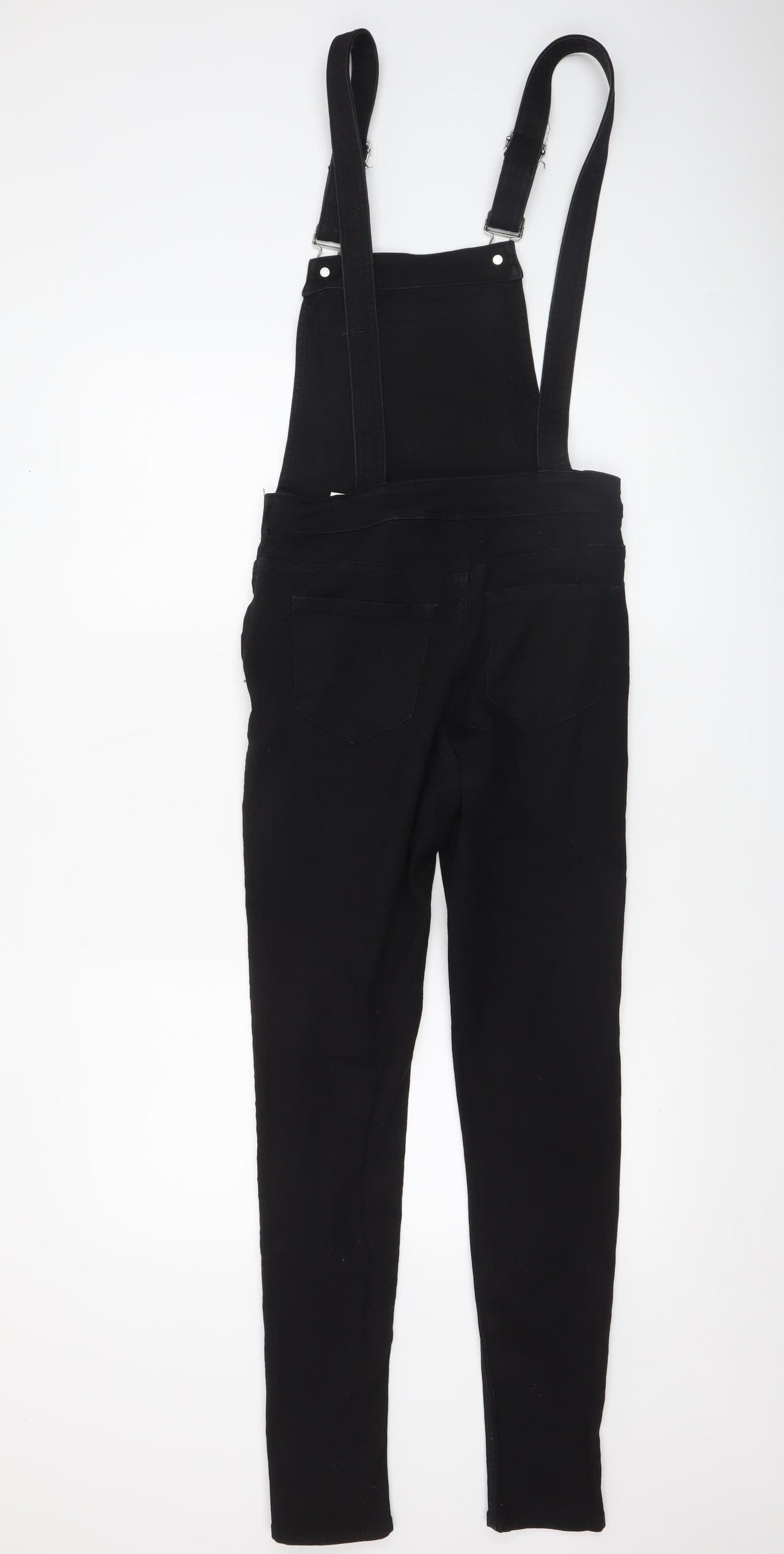 Womens UK Size 6 H&M One-Piece Black Dungaree