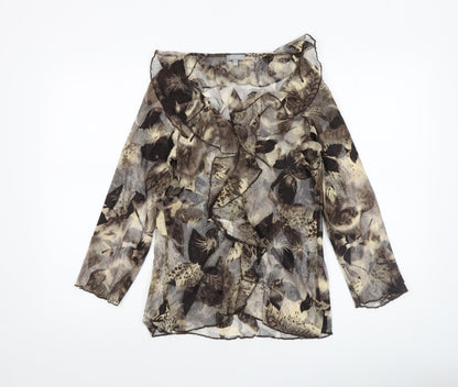 Womens UK Size 10 Marks and Spencer Multicoloured Wrap Blouse