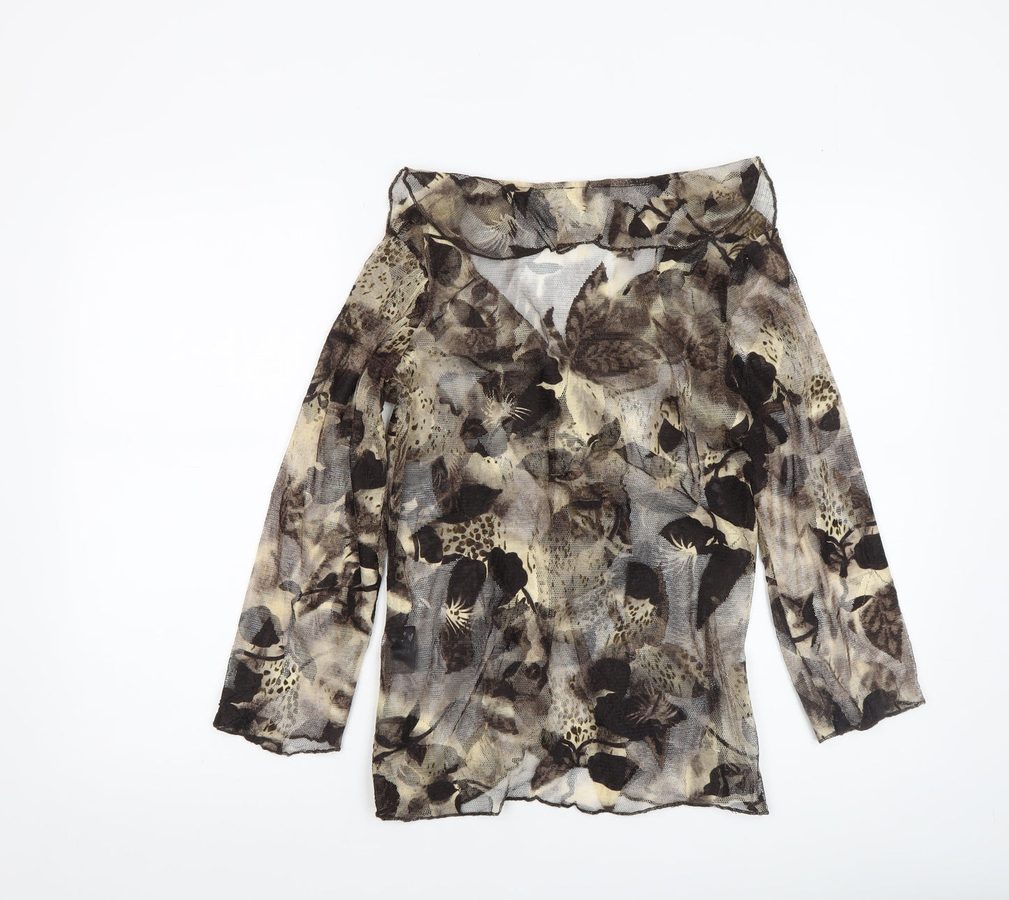Womens UK Size 10 Marks and Spencer Multicoloured Wrap Blouse