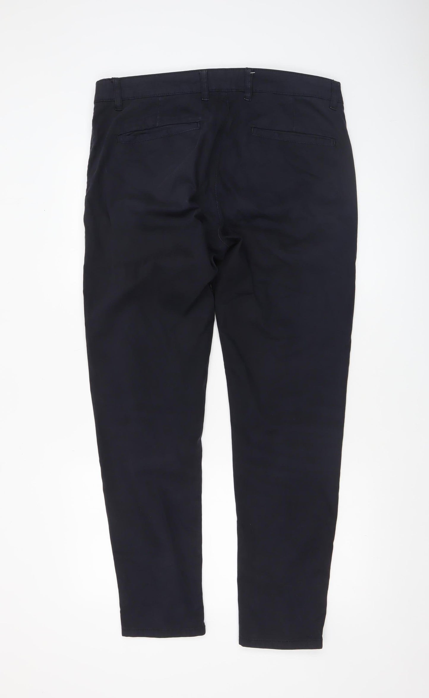 Mens UK Size M Zara Slim Fit Chino Blue Trousers