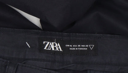 Mens UK Size M Zara Slim Fit Chino Blue Trousers