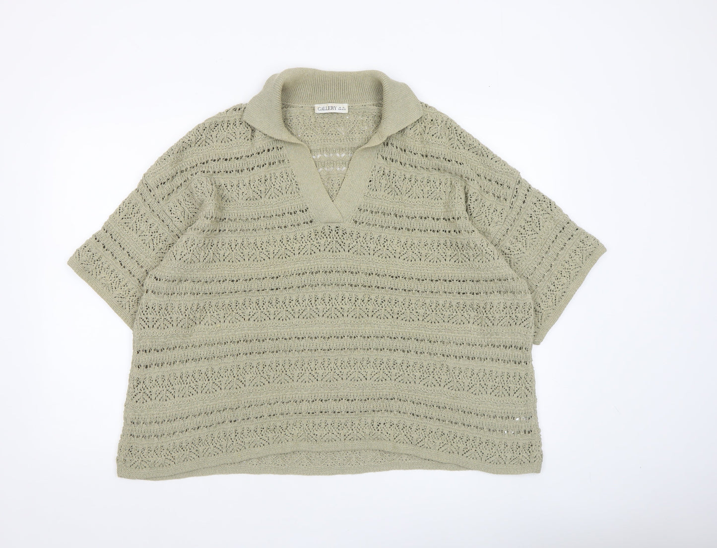 Womens UK Size XL Gallery Beige Pullover Jumper