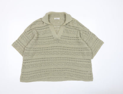 Womens UK Size XL Gallery Beige Pullover Jumper
