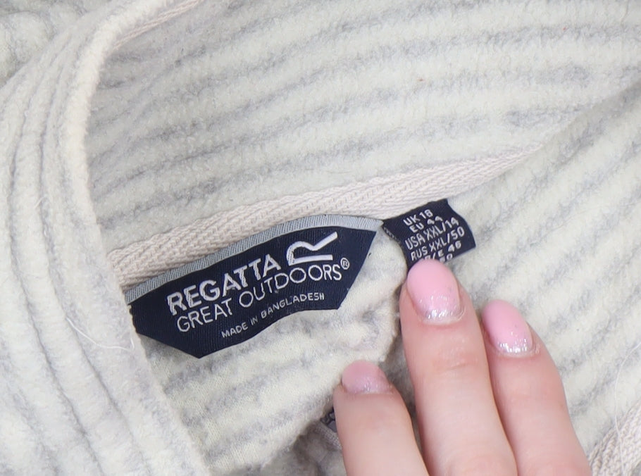 Mens UK Size XL Regatta Beige Henley Sweatshirt