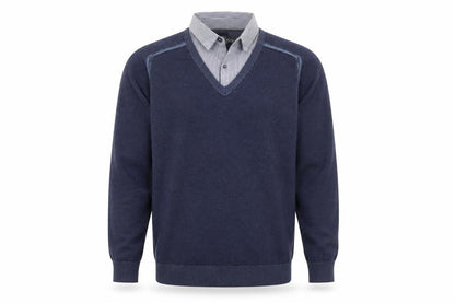 Mens UK Size L NEXT Blue Pullover Jumper