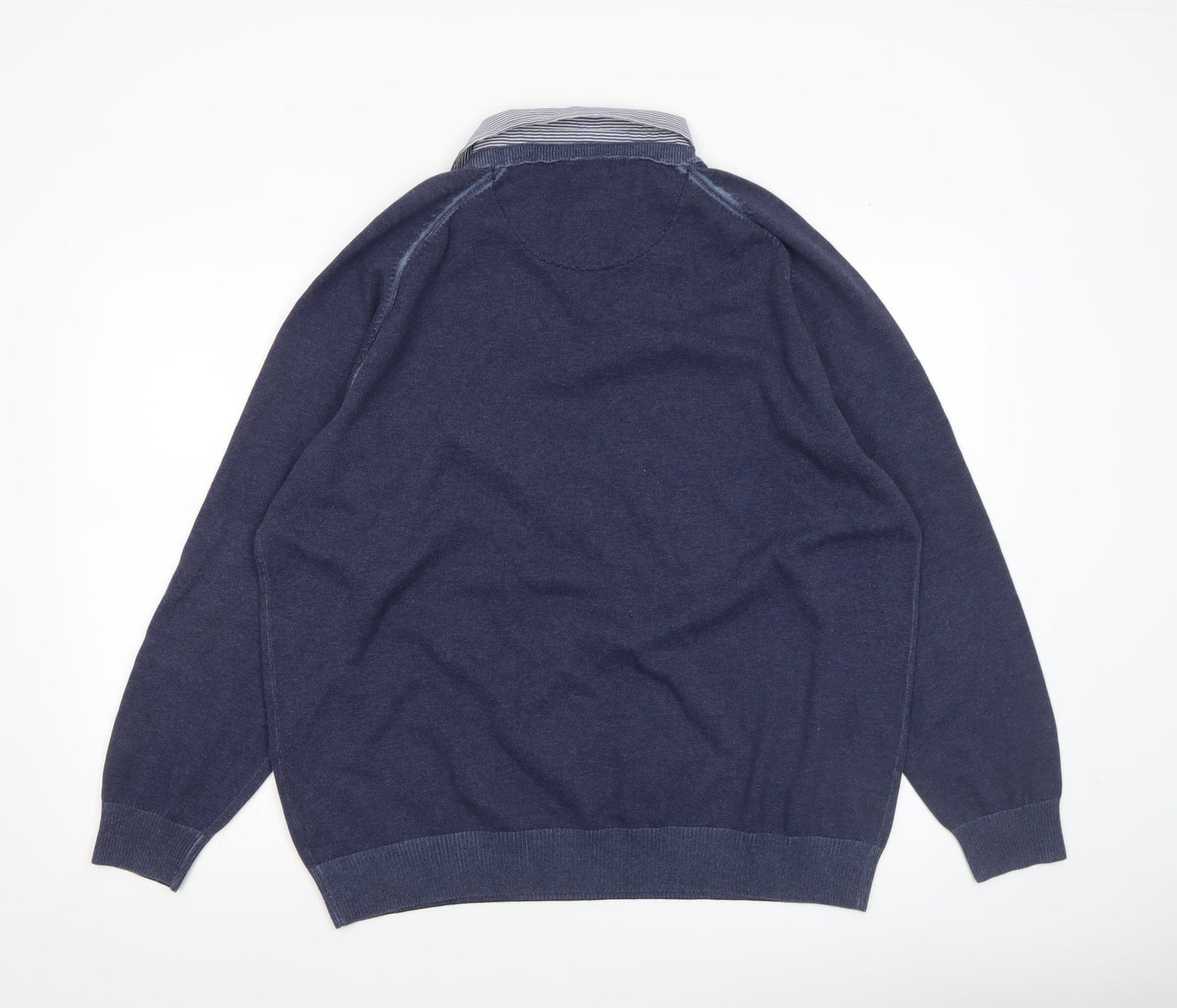 Mens UK Size L NEXT Blue Pullover Jumper