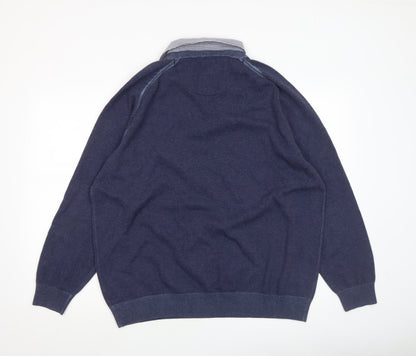 Mens UK Size L NEXT Blue Pullover Jumper