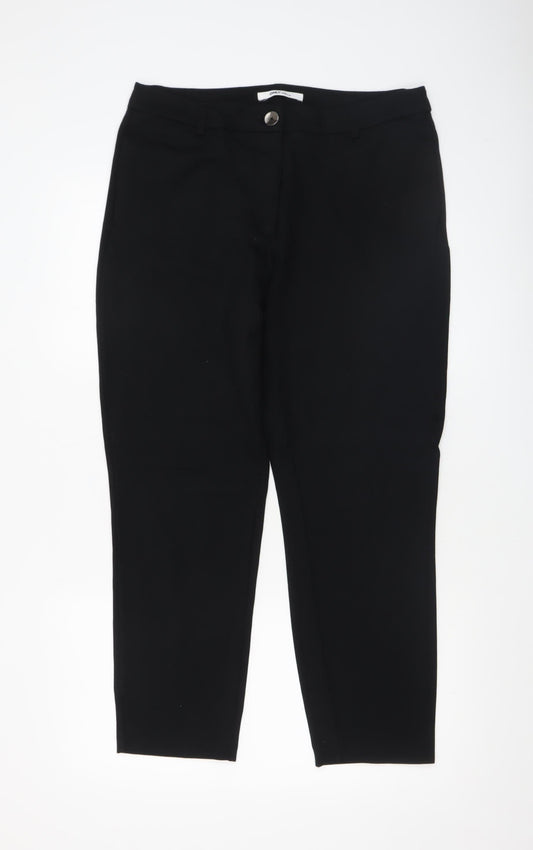 Womens UK Size 14 Only Slim Fit Business Casual Workwear Black Trousers
