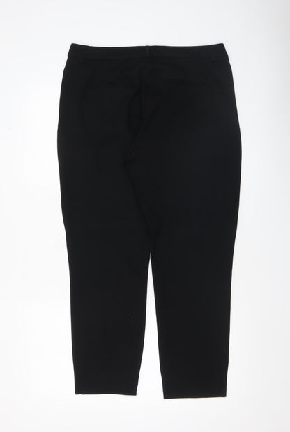 Womens UK Size 14 Only Slim Fit Business Casual Workwear Black Trousers