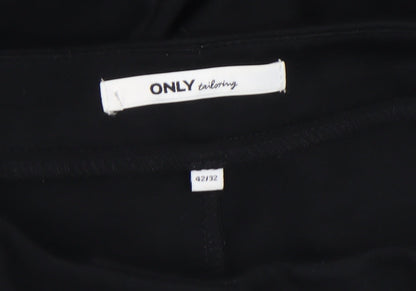 Womens UK Size 14 Only Slim Fit Business Casual Workwear Black Trousers