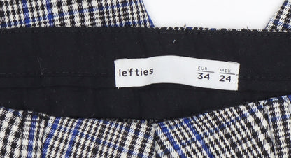 Womens UK Size 6 Lefties Slim Fit Casual Workwear Business Multicoloured Trouser