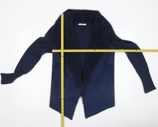 Womens UK Size S Oasis Blue Cardigan Jumper