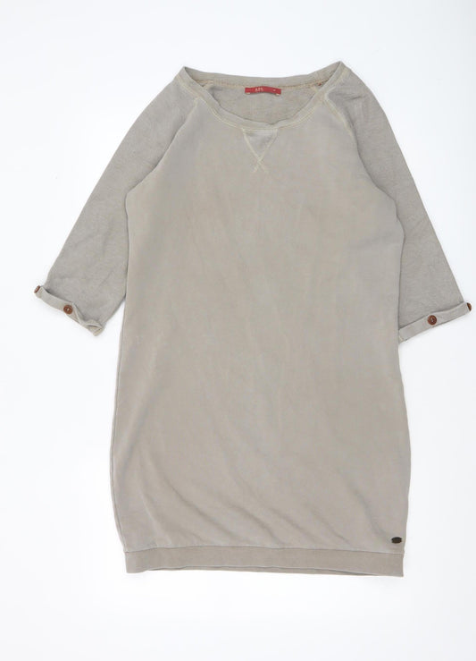 Womens UK Size M EDC Beige Basic T-Shirt