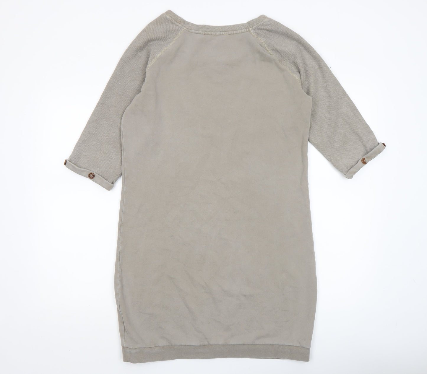 Womens UK Size M EDC Beige Basic T-Shirt