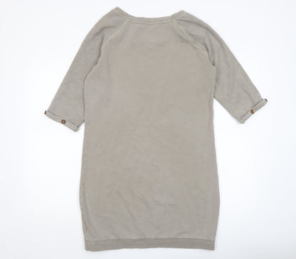 Womens UK Size M EDC Beige Basic T-Shirt