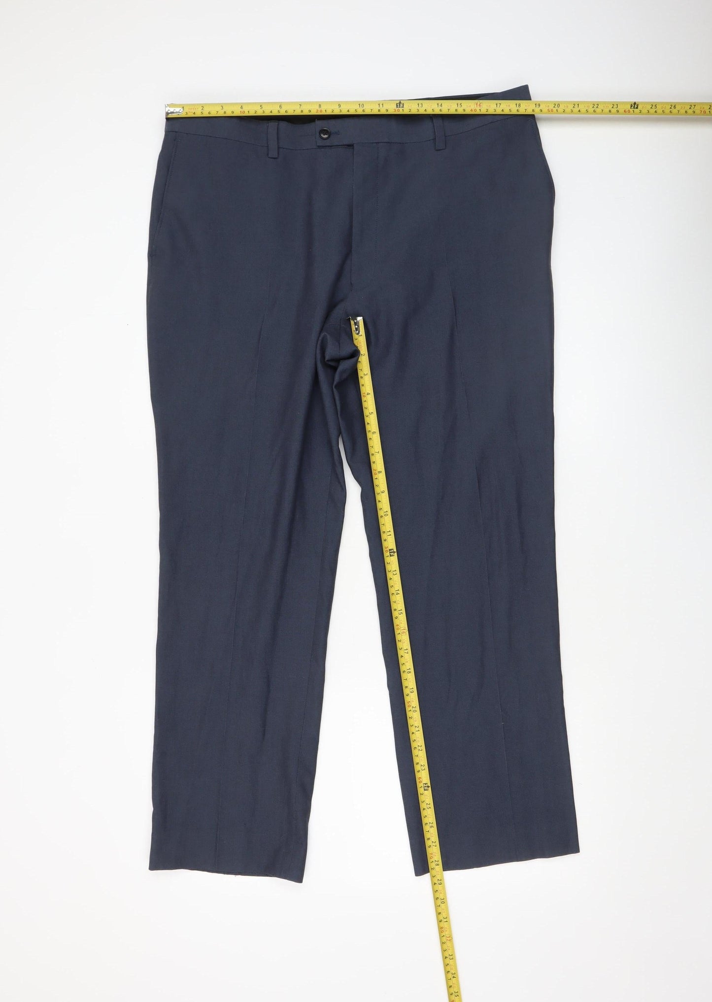 Mens UK Size M NEXT Regular Fit Dress Pants Blue Trousers