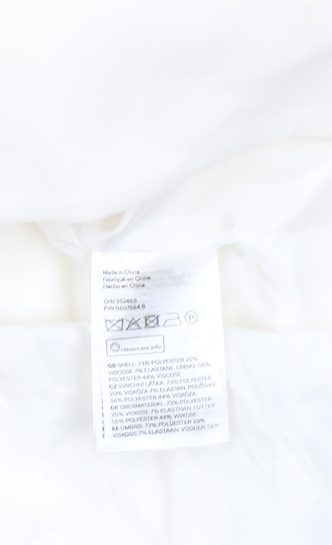 Womens UK Size 10 H&M Regular Ivory Blazer