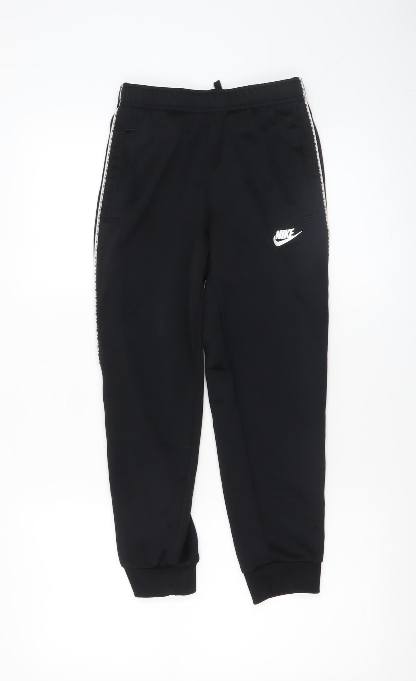 Boys UK Size M Nike Regular Fit Jogger Black Trousers