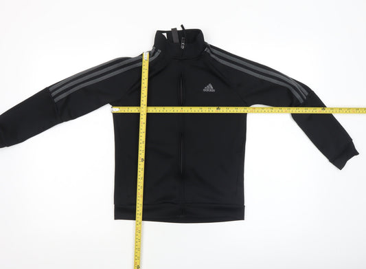 Boys UK Size 9-10 Years adidas Black Track Jacket