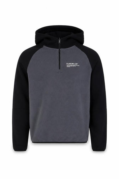 Mens UK Size M Closure London Grey 1/2 Zip Hoodie