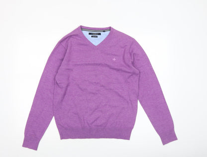 Mens UK Size S Haze & Finn Purple Pullover Jumper