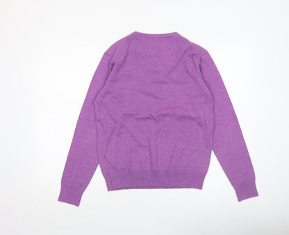 Mens UK Size S Haze & Finn Purple Pullover Jumper