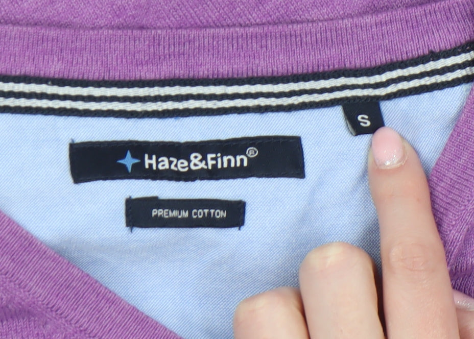 Mens UK Size S Haze & Finn Purple Pullover Jumper