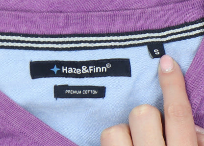 Mens UK Size S Haze & Finn Purple Pullover Jumper