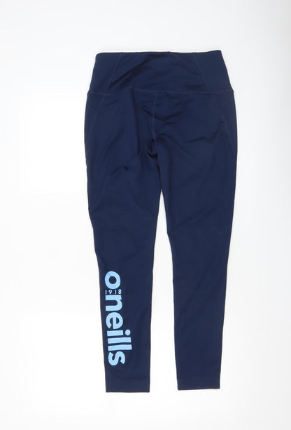 Womens UK Size 12 O'Neills Athletic Fit Leggings Blue Leggings