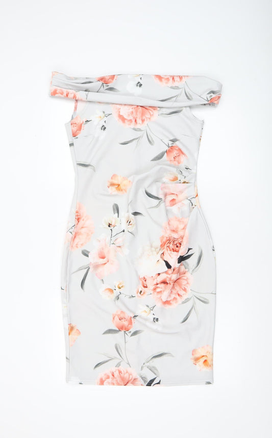 Womens UK Size 12 Quiz Bodycon Dress