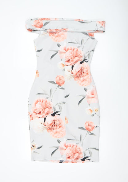 Womens UK Size 12 Quiz Bodycon Dress