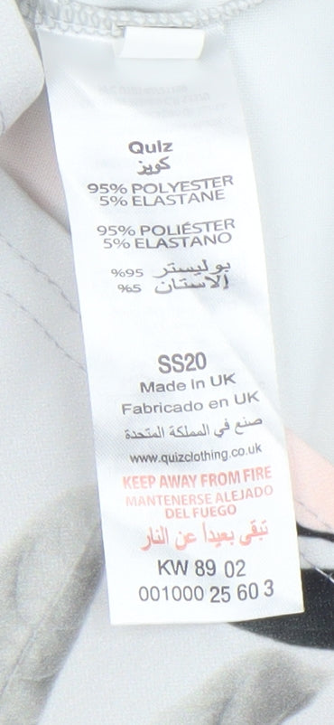 Womens UK Size 12 Quiz Bodycon Dress