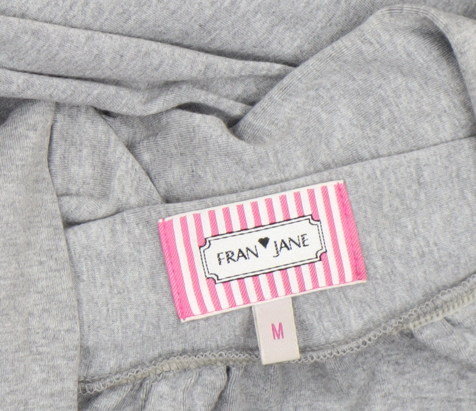 Womens UK Size M Fran Jane Grey Basic Jacket