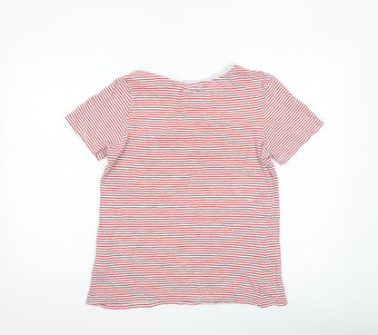 Womens UK Size 12 Superdry Red Basic T-Shirt