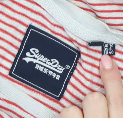 Womens UK Size 12 Superdry Red Basic T-Shirt