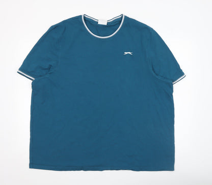 Mens UK Size 4XL Slazenger Blue  T-Shirt