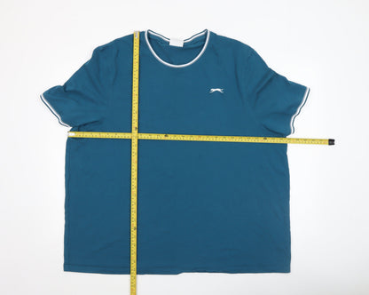 Mens UK Size 4XL Slazenger Blue  T-Shirt