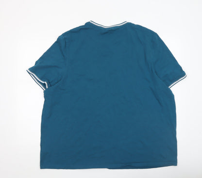 Mens UK Size 4XL Slazenger Blue  T-Shirt