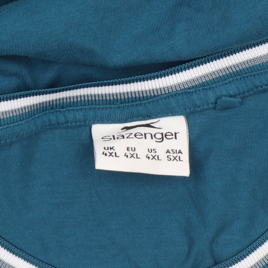 Mens UK Size 4XL Slazenger Blue  T-Shirt