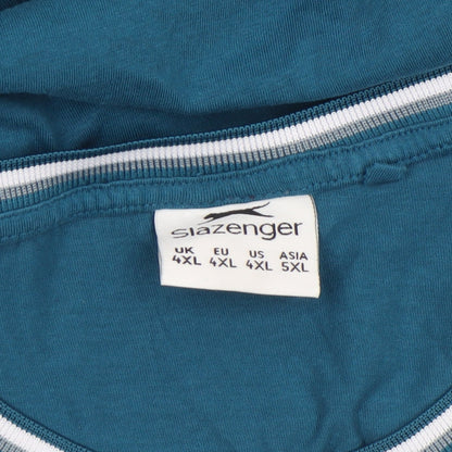 Mens UK Size 4XL Slazenger Blue  T-Shirt