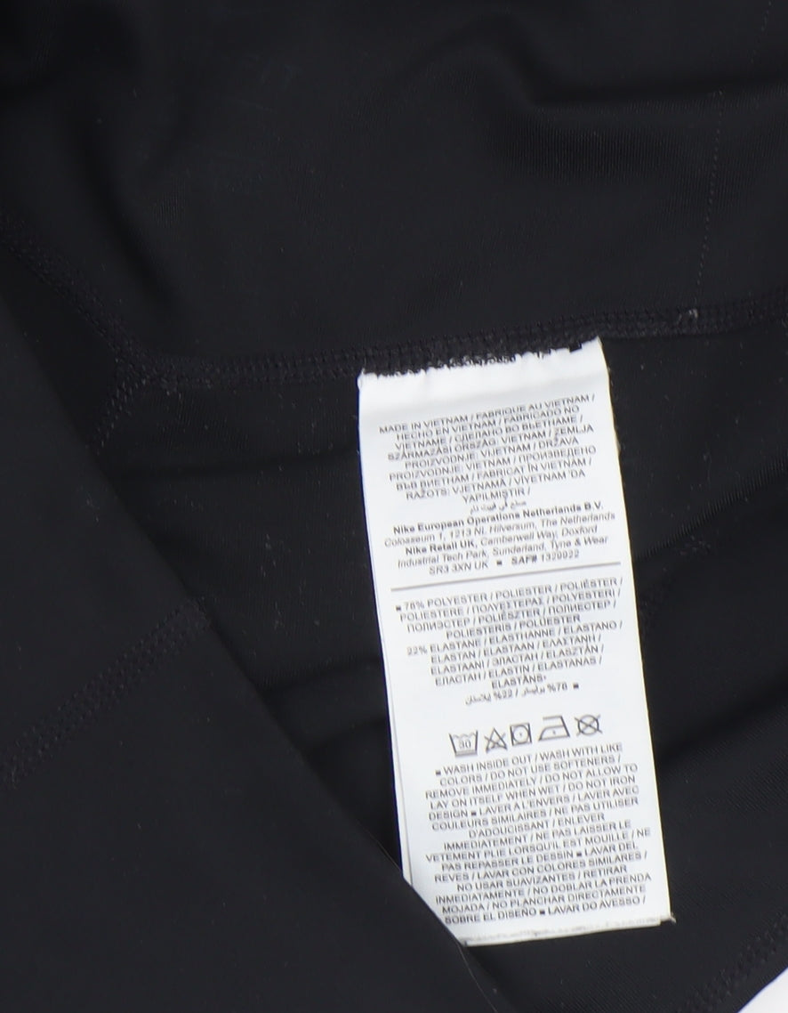 Womens UK Size M Nike Slim Fit Leggings Black Trousers