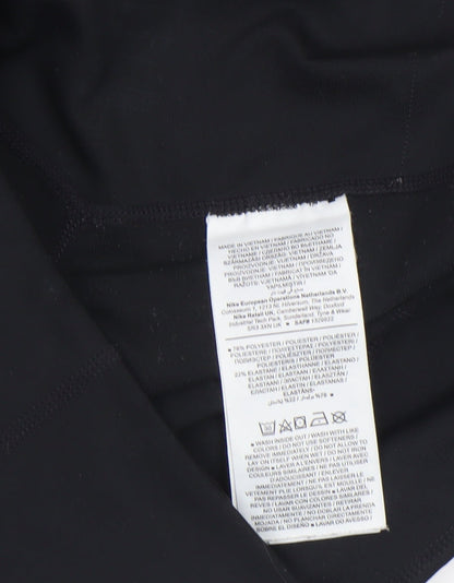 Womens UK Size M Nike Slim Fit Leggings Black Trousers