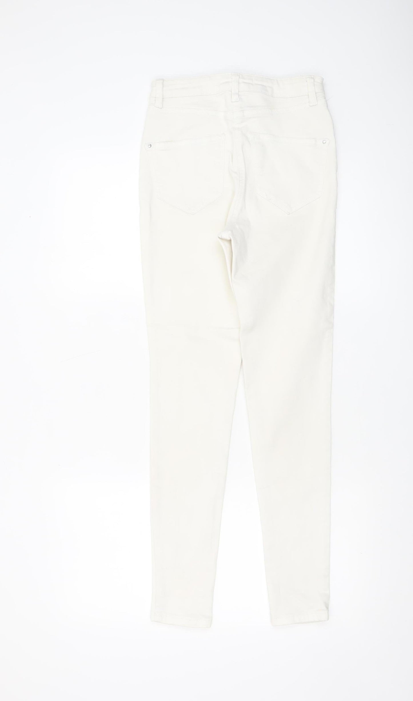 Womens UK Size 8 Very Slim Fit Skinny White Jeans