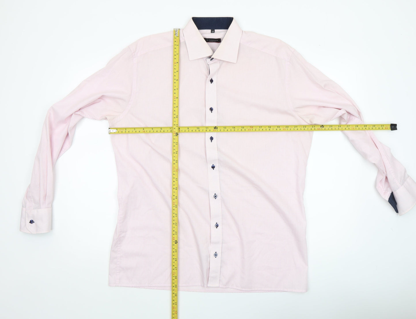 Mens UK Collar Size L Eterna Smart Pink  Dress Shirt