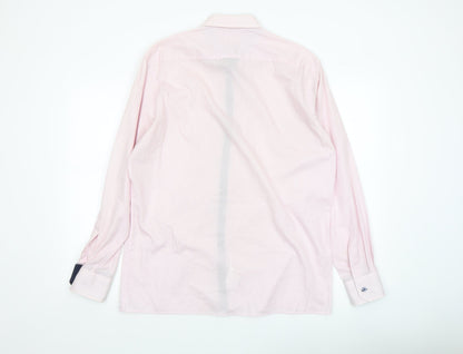 Mens UK Collar Size L Eterna Smart Pink  Dress Shirt