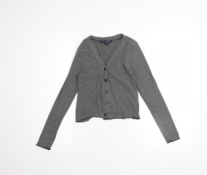 Womens UK Size XS One Clothing Black Cardigan Jumper