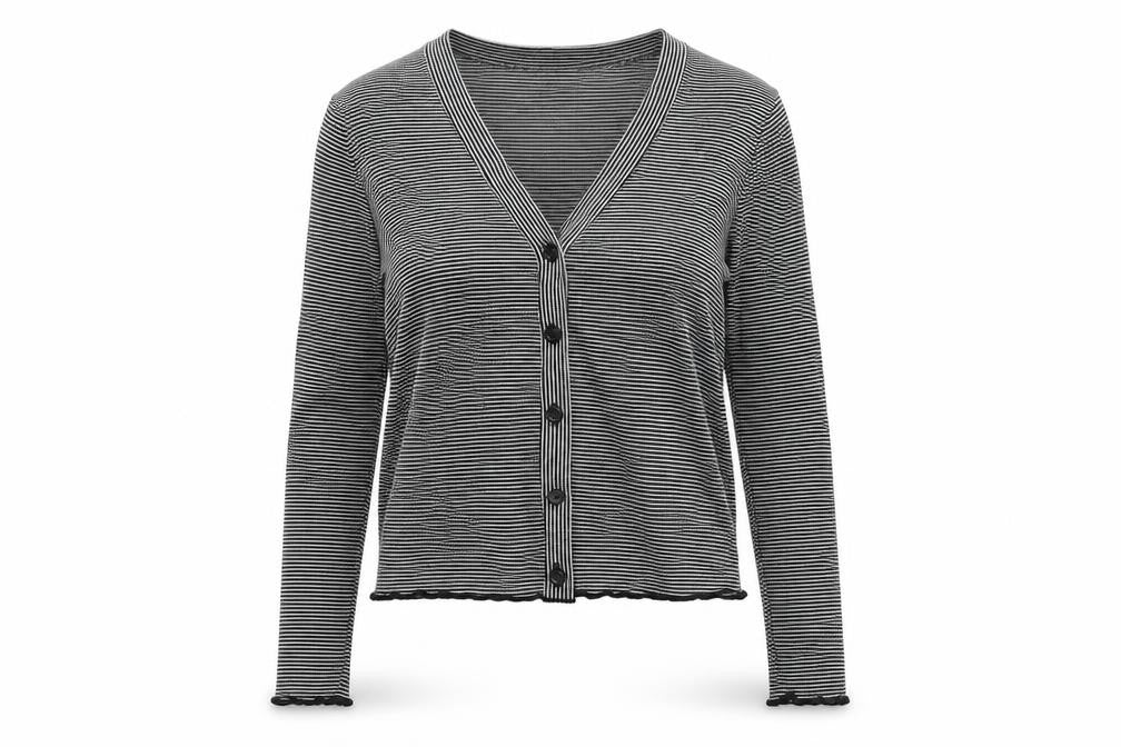 Womens UK Size XS One Clothing Black Cardigan Jumper