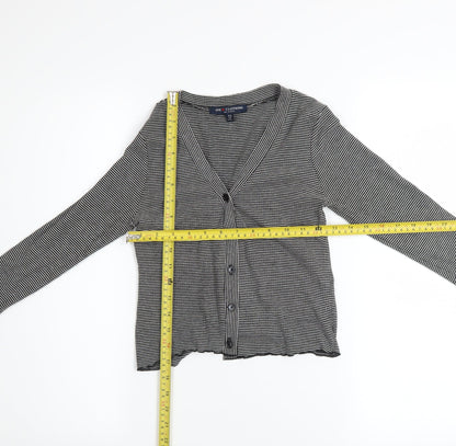 Womens UK Size XS One Clothing Black Cardigan Jumper