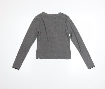 Womens UK Size XS One Clothing Black Cardigan Jumper